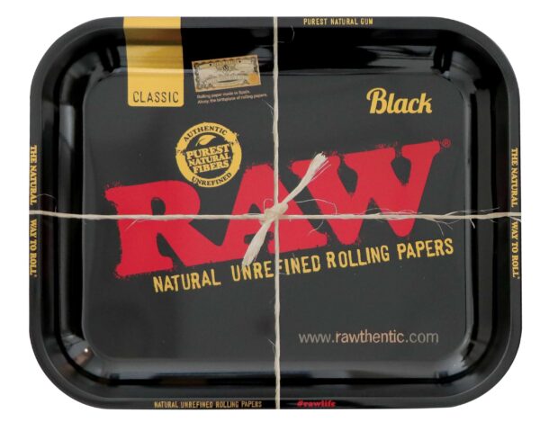 RAW BLACK METAL ROLLING TRAY