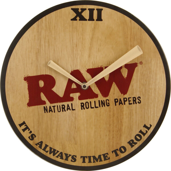 RAW WOODEN WALL CLOCK