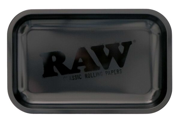 RAW BLACK MATTE METAL ROLLING TRAY