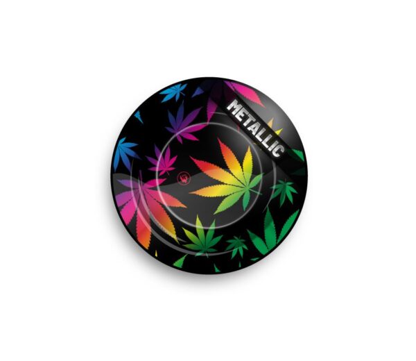 FIRE-FLOW™ Metal Ashtray Leaves Gradient metallic (⌀135 mm)